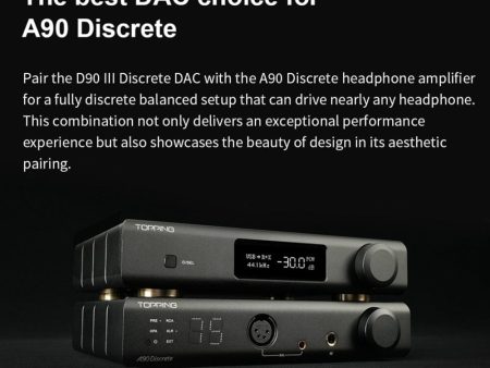 TOPPING A90 Discrete AMP + D90 III Discrete DAC + XLR Cable Stack Cheap