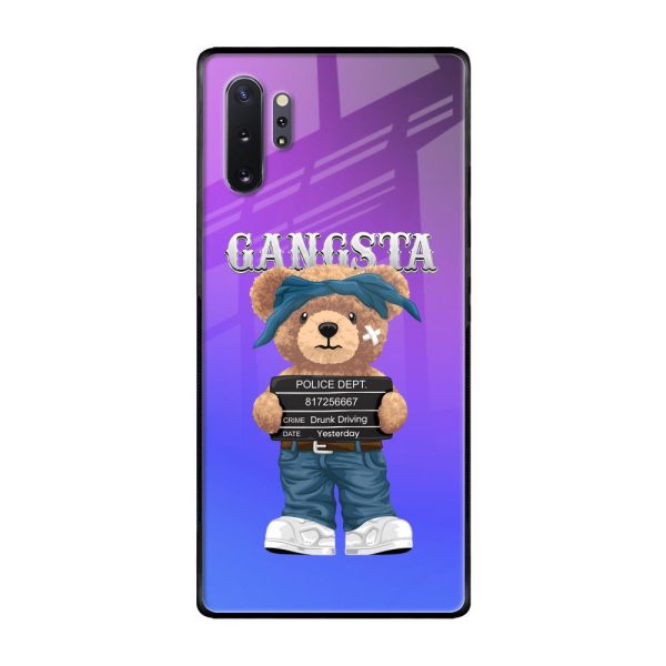 Gangsta Bear Glass Case for Samsung Galaxy Note 10 Plus For Sale