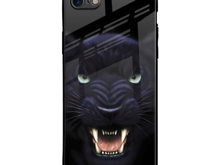 Angry Black Leopard Glass Case for iPhone 7 Sale