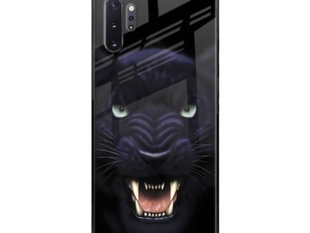 Angry Black Leopard Glass Case for Samsung Galaxy Note 10 Plus Online Sale