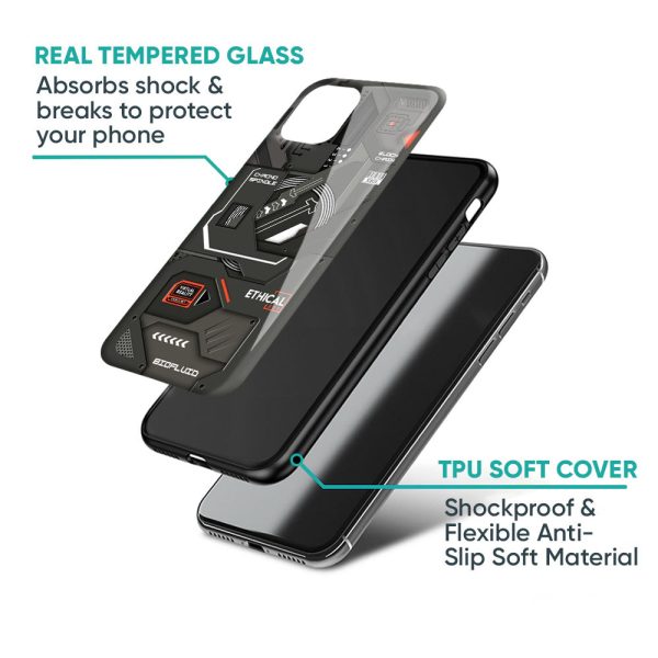 Tech Aesthetics Glass Case for Samsung Galaxy M55 5G For Sale