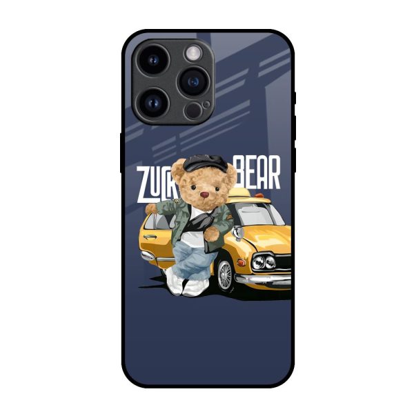 Adventurous Bear Glass Case for iPhone 14 Pro Max For Discount