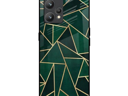 Abstract Green Glass Case For Realme 9 Discount