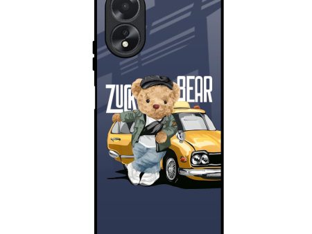 Adventurous Bear Glass Case for Oppo A18 Sale