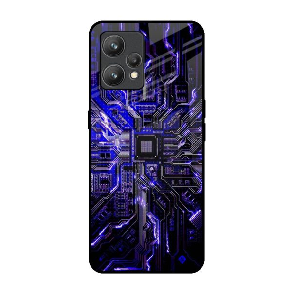 Techno Color Pattern Glass Case For Realme 9 Sale