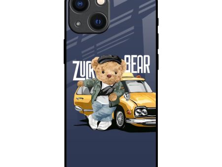 Adventurous Bear Glass Case for iPhone 14 Plus Online Hot Sale