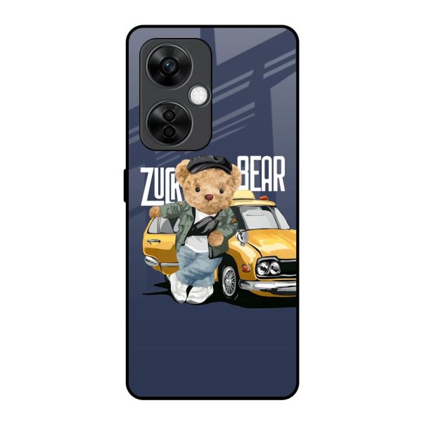 Adventurous Bear Glass Case for OnePlus Nord CE 3 5G For Sale