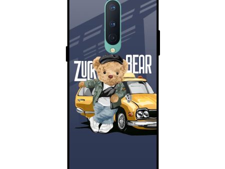 Adventurous Bear Glass Case for OnePlus 8 Online Sale