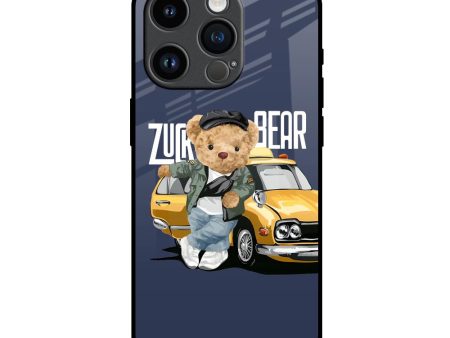 Adventurous Bear Glass Case for iPhone 14 Pro Sale