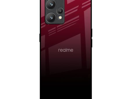 Wine Red Glass Case For Realme 9 on Sale