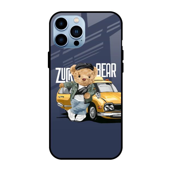 Adventurous Bear Glass Case for iPhone 13 Pro Online