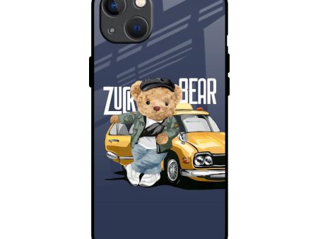 Adventurous Bear Glass Case for iPhone 13 Online Sale