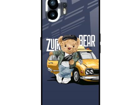 Adventurous Bear Glass Case for Nothing Phone 2 Online Sale