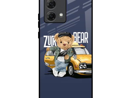 Adventurous Bear Glass Case for Motorola G84 5G For Cheap