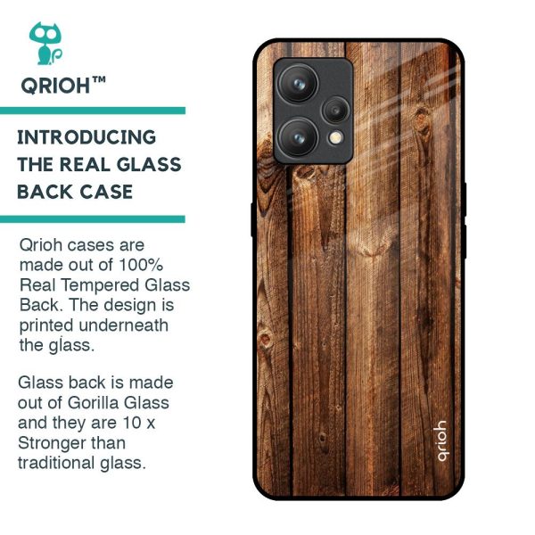 Timber Printed Glass Case for Realme 9 Cheap