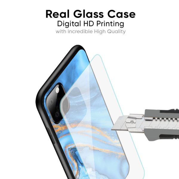 Vibrant Blue Marble Glass Case for Realme 9 Online Hot Sale