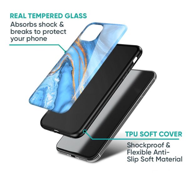 Vibrant Blue Marble Glass Case for Realme 9 Online Hot Sale