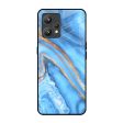 Vibrant Blue Marble Glass Case for Realme 9 Online Hot Sale