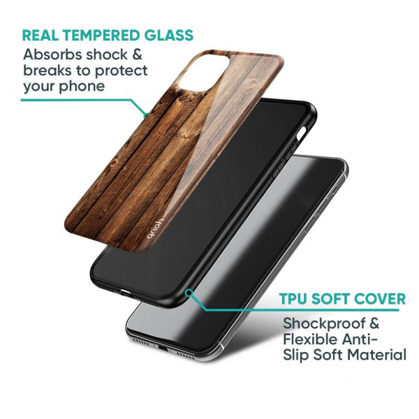 Timber Printed Glass Case for Realme 9 Cheap