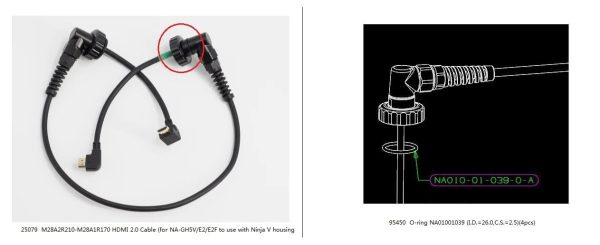 M28 O-ring NA01001039 (I.D.=26.0,C.S.=2.5)(4pcs)   25079 Hot on Sale