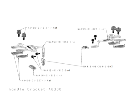 A Pair of Handle Brackets for NA-A6300 on Sale